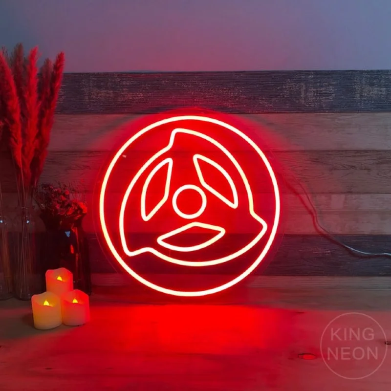 Japanese led lights Sharingan neon sign/ Anime neon sign wall decor/ Wall Mount Decor /custom