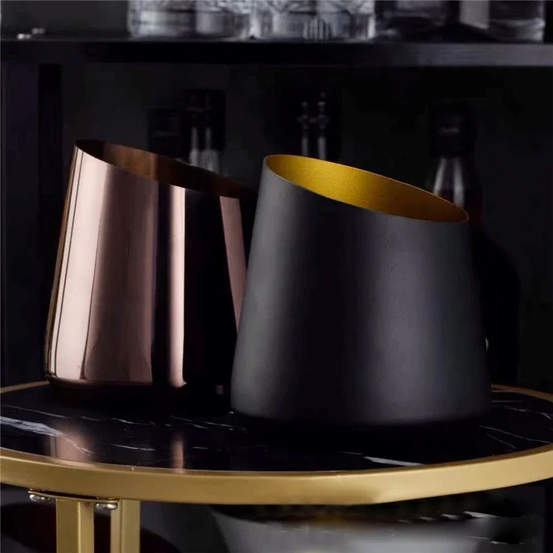 European Luxury Champagne Bucket Bar club ktv ice buckets Household beer ice bucket Small stainless steel buckets cooler