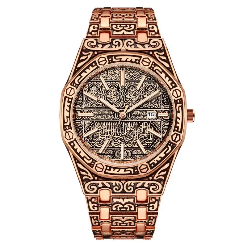 2024 Hot Watches Fashion Men Stainless Steel Watch Luxury Calendar Quartz Wristwatch Business Watches Clock Relogio Masculino