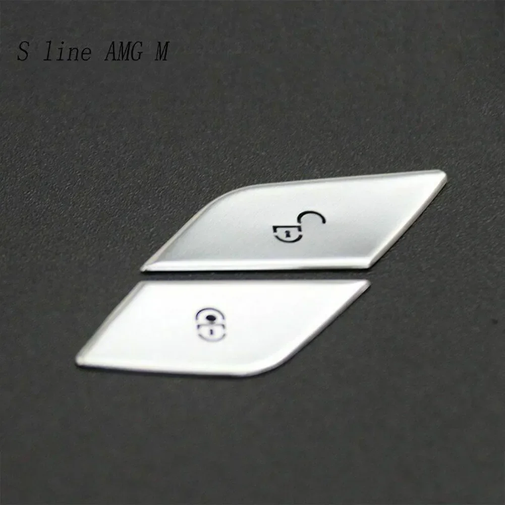 Car Styling Stickers Car Button Repair Stickers Car Door Lock Switch Button Sticker For Mercedes Benz C E Class W205 W213 X253 LHD Left Hand Drive