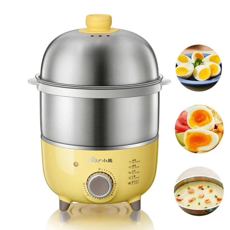 360W Electric Egg Cooker Breakfast Machine Food Steamer Egg Boiler Multicooker Custard Steaming Cooker with Timer 220V egg cooker electric egg cooker