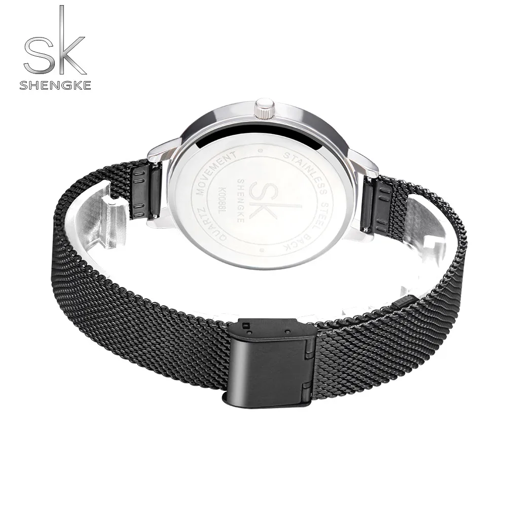 Shengke SK Fashion Top Luxury Brand Women Quartz Wristwatches Creative Design Thin Ladies Wrist Watch For Female Montre Femme 4