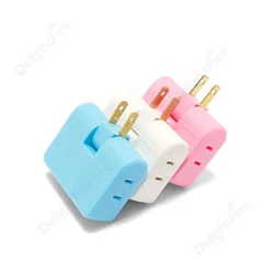 US Plug And Socket 3 In 1 Extension Mexico Japan Canada American Eletrical Outlets Power Converter Travel Adaptor AC Outlet