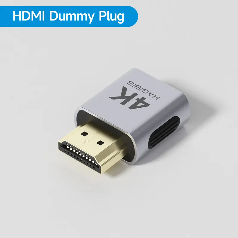 Hagibis 4K HDMI Dummy Plug DisplayPort EDID Emulator Plug Headless Adapter Virtual Display Emulator 4K@60Hz 2K@60Hz 1080P@120Hz image 7