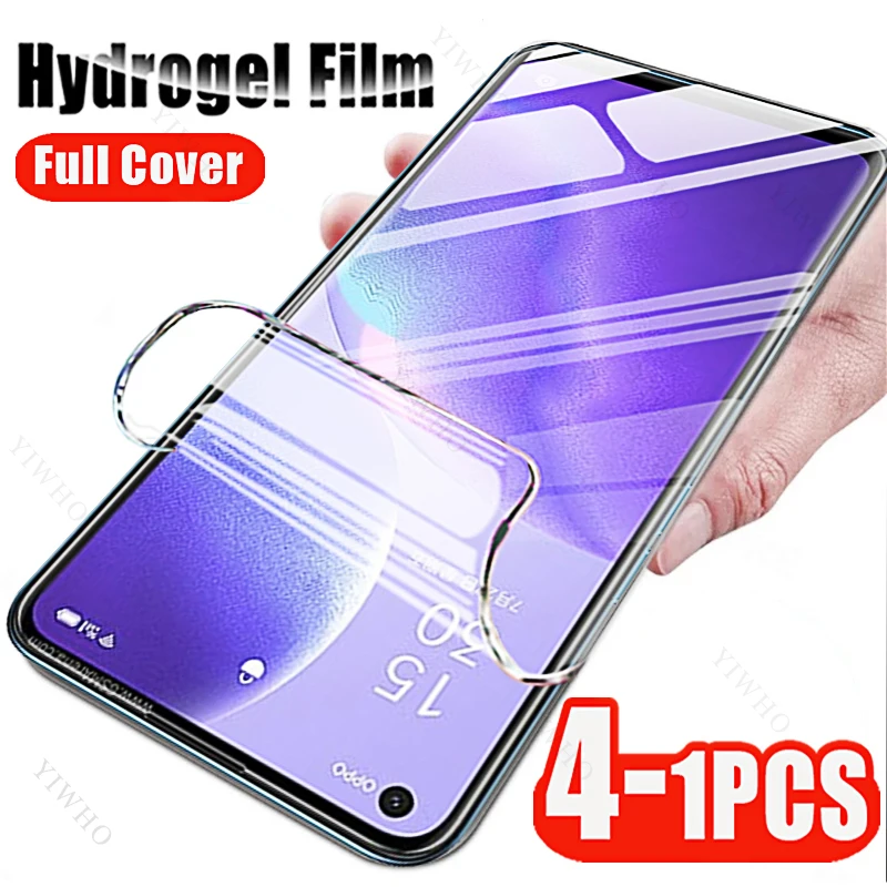 

Гидрогелевая пленка с полным покрытием для Oppo Reno 6 5 4 Pro Plus Lite F Z K Z SE, защитные пленки для экрана для Oppo Reno 6Pro + 5Pro 4Lite, 4-1 шт.