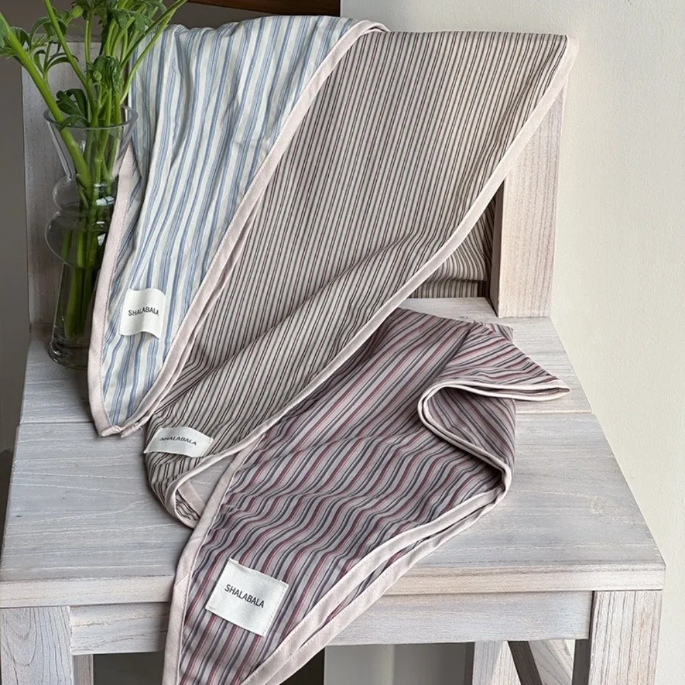 Vintage Korean Children's Scarf Striped Plaid Triangle Bandana Sweet Boys Girls Waist Scarf Spring Autumn