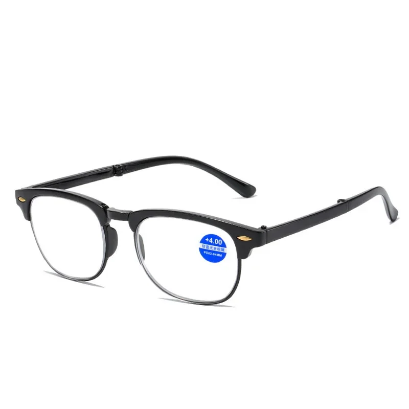 High Quality HD Lens Reading Glasses for Men Women Fashion Half Frame Presbyopia with Glasses Box Classical Folding Eyeglasses 5
