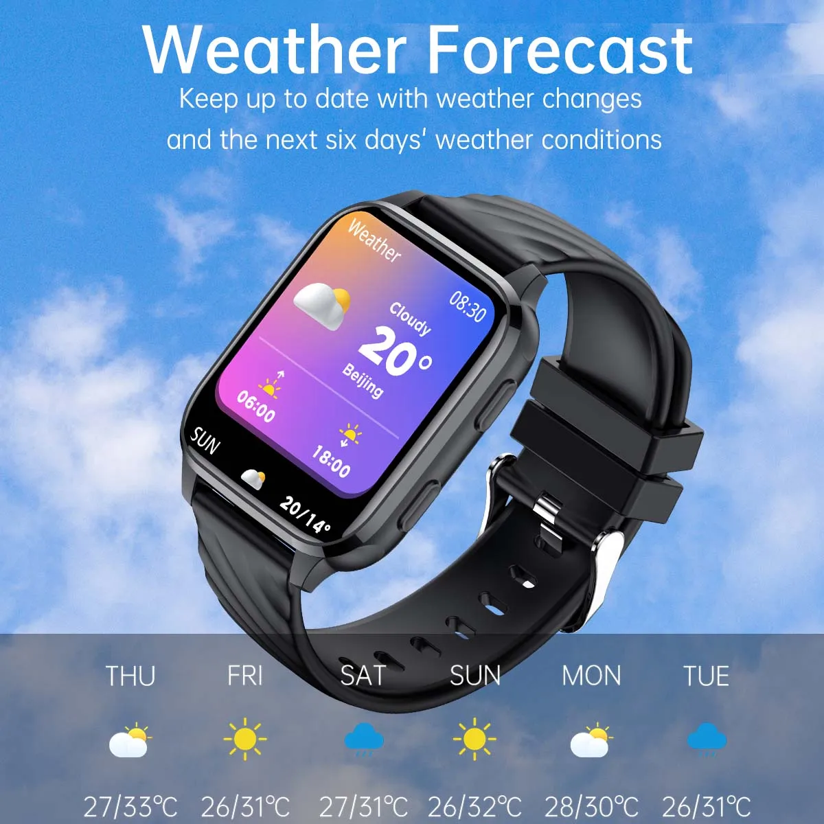 SENBONO 2023 Men Smartwatch Bluetooth Answer Call Watch 100+ Dials