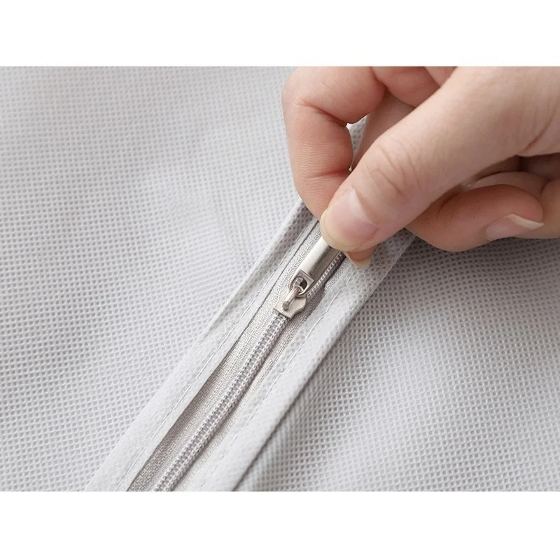 가정용 넓은 입구 3D 코트 퍼 의류 방진 커버 롱 다운재킷 스웨이드 방진 의류 보관 가방 의류 커버