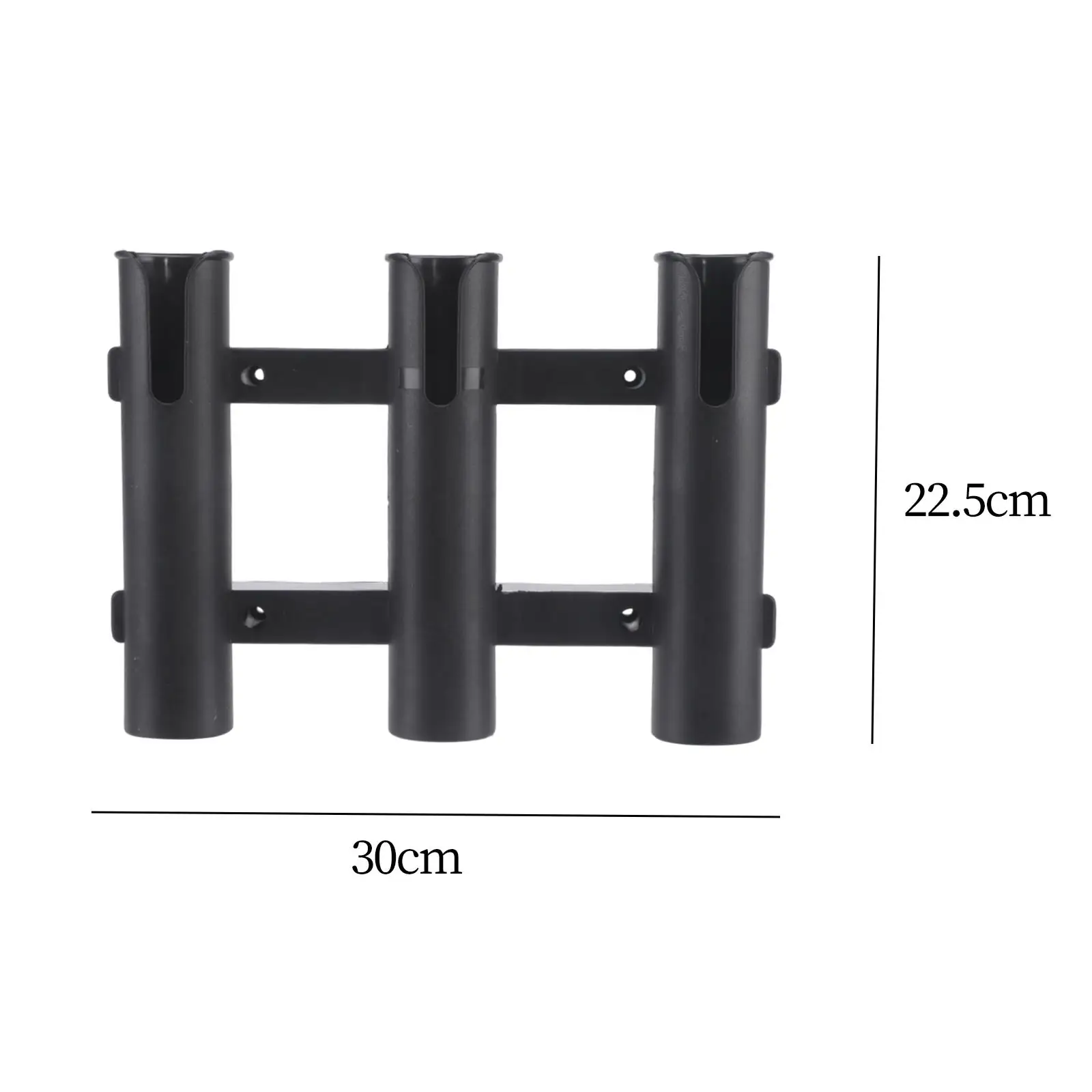 Plastic Boat Fishing 3Tube Link Rod Holder Rack Storage Rest Bracket Socket Tool
