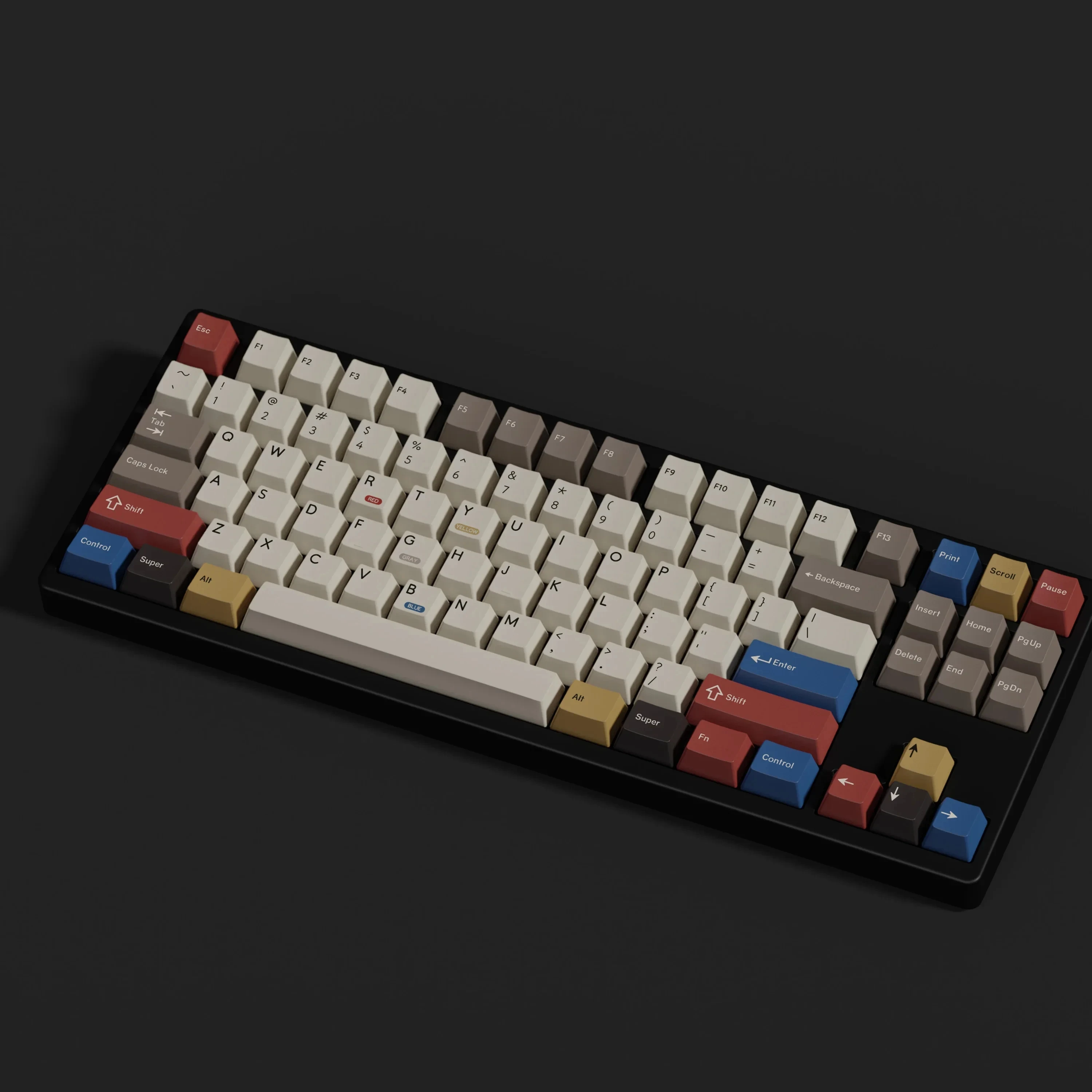 Gmk 159 Keycaps Dye Sub Pbt Material para Interruptor Mecânico Keycaps Retro 100 Cherry Profile Split Keybar - Imagem 3