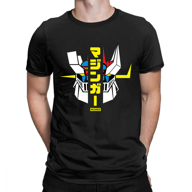 mazinger z t-shirts Men t shirt Harajuku fashion Printed Top Tshirt Unisex T-shirt Fashion Streetwear