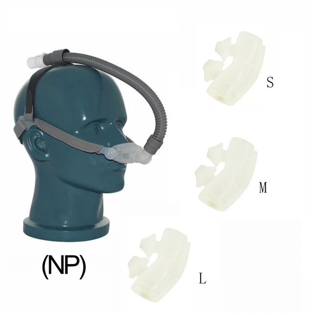 BMC CPAP Nasal Pillows Mask P2 NP With 3 Sizes Cushions Respirator Tube