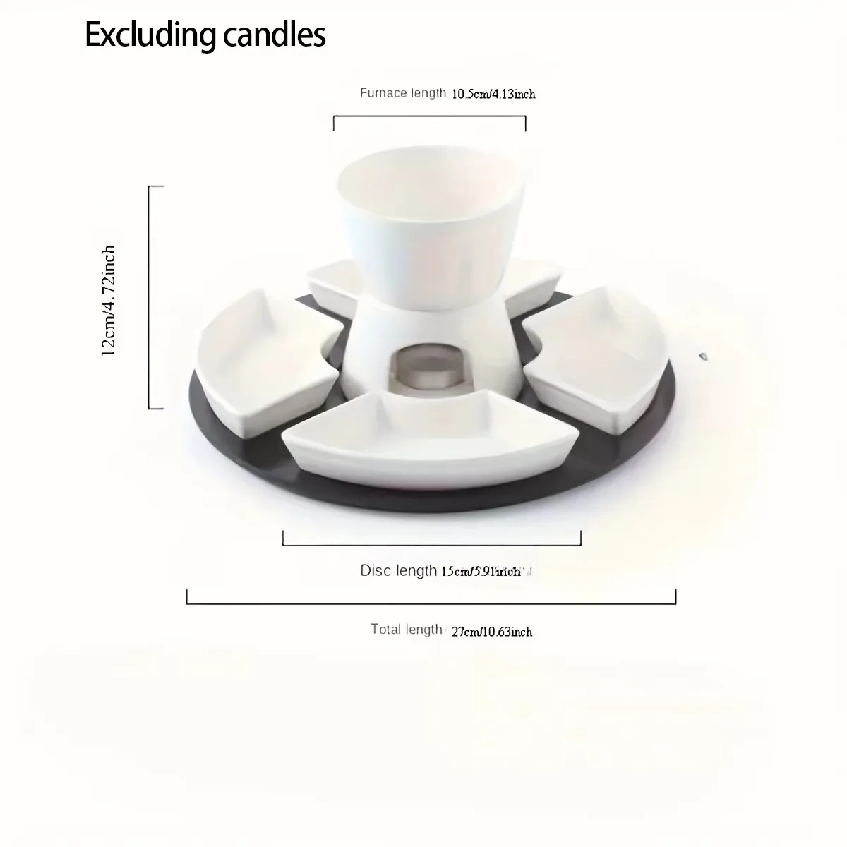 1 set of chocolate chafing dish sauce container ceramic chafing dish butter heater for chocolate caramel dipping sauce.
