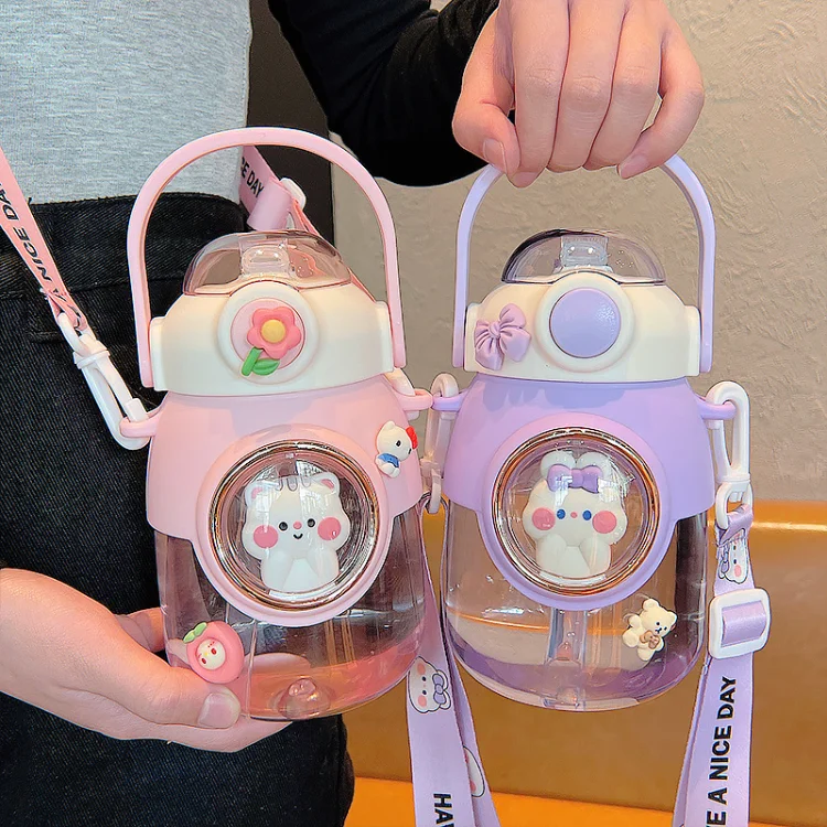 Water Bottle Children's Space Capsule Plastic Large 10 820ml Children's Water Bottle Space Capsule Plastic Large