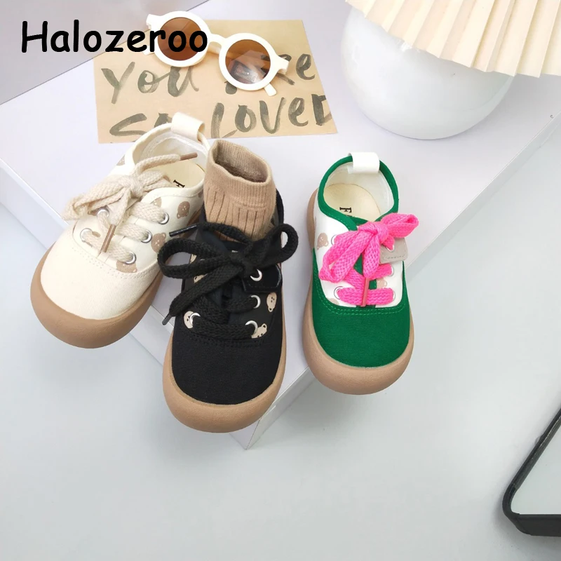 

Kids Casual Sneakers Baby Girls Slip On Canvas Shoes Children Brand Sport Sneakers Toddler Boys Chunky Sneakers Trainers Summer