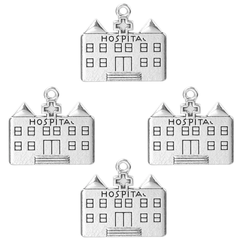 20Pcs/Lot Medical Doctor Nurse Hat Medicine Syringe Stethoscope Charms Ambulance Hospital Pendant For Diy Jewelry Making Bulk 6