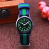 Chaoyada Woman Man Color Stripe Canvas Strap Wrist Watches Children Child Boys Girls Students Fluorescent Digital Test Watches 1