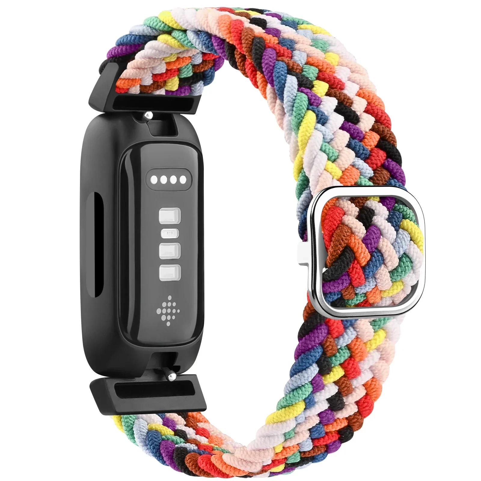 Elastic Braided Nylon Watch Band - Adjustable Bracelet Wristband
