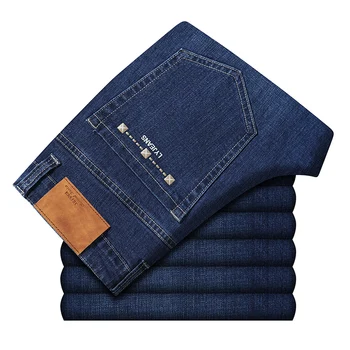 2023 y2K vintage Clothes Men's Baggy Pants vetement homme Mens luxury Denim Black Blue Colors Jeans Plus Size 44 46 1