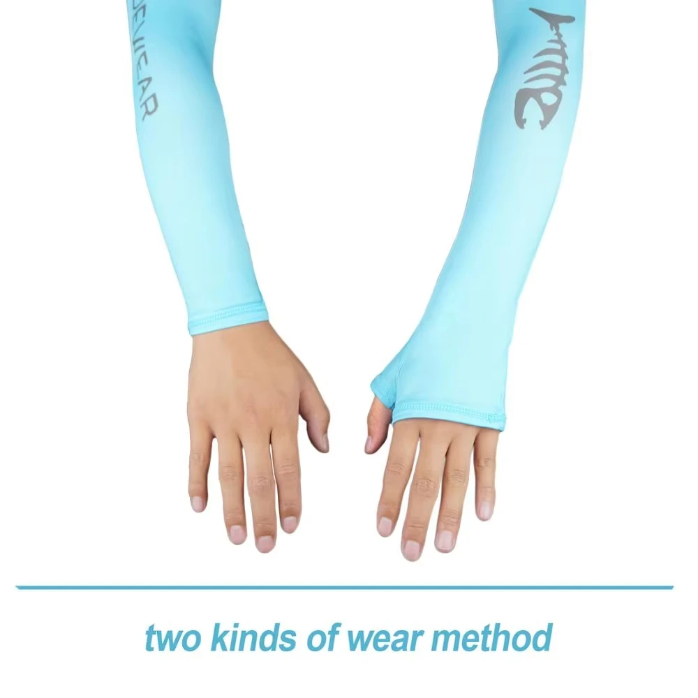 Aventik Polyester Spandex Fabric Fishing Arm Sleeve Breathable Protection Sun Sleeve Men Women