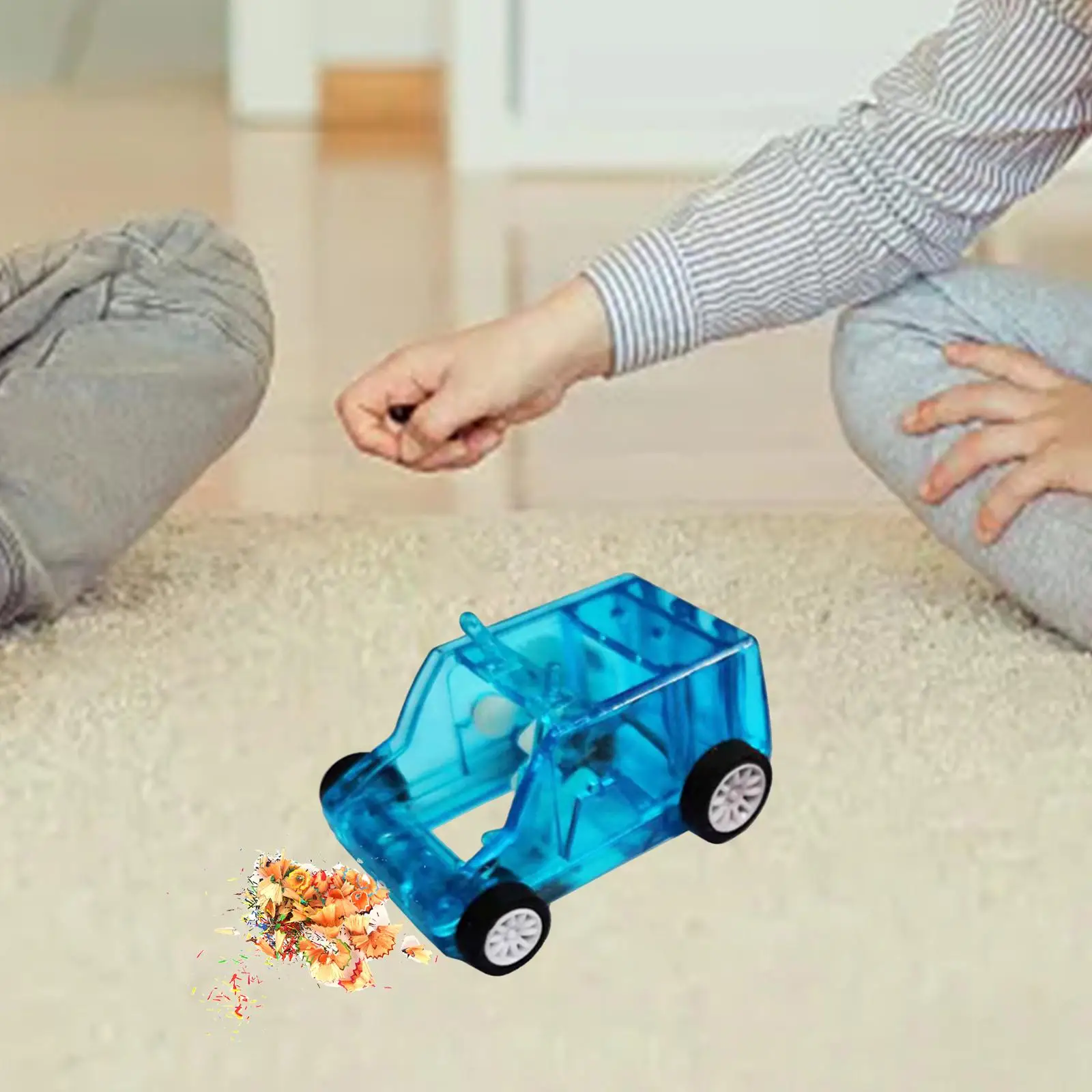 Mini Desktop Cleaning Car, Best Gifts Confetti Sweeper ,Dust Cleaning Tool Portable Reusable for Desktop Home, Office Keyboard