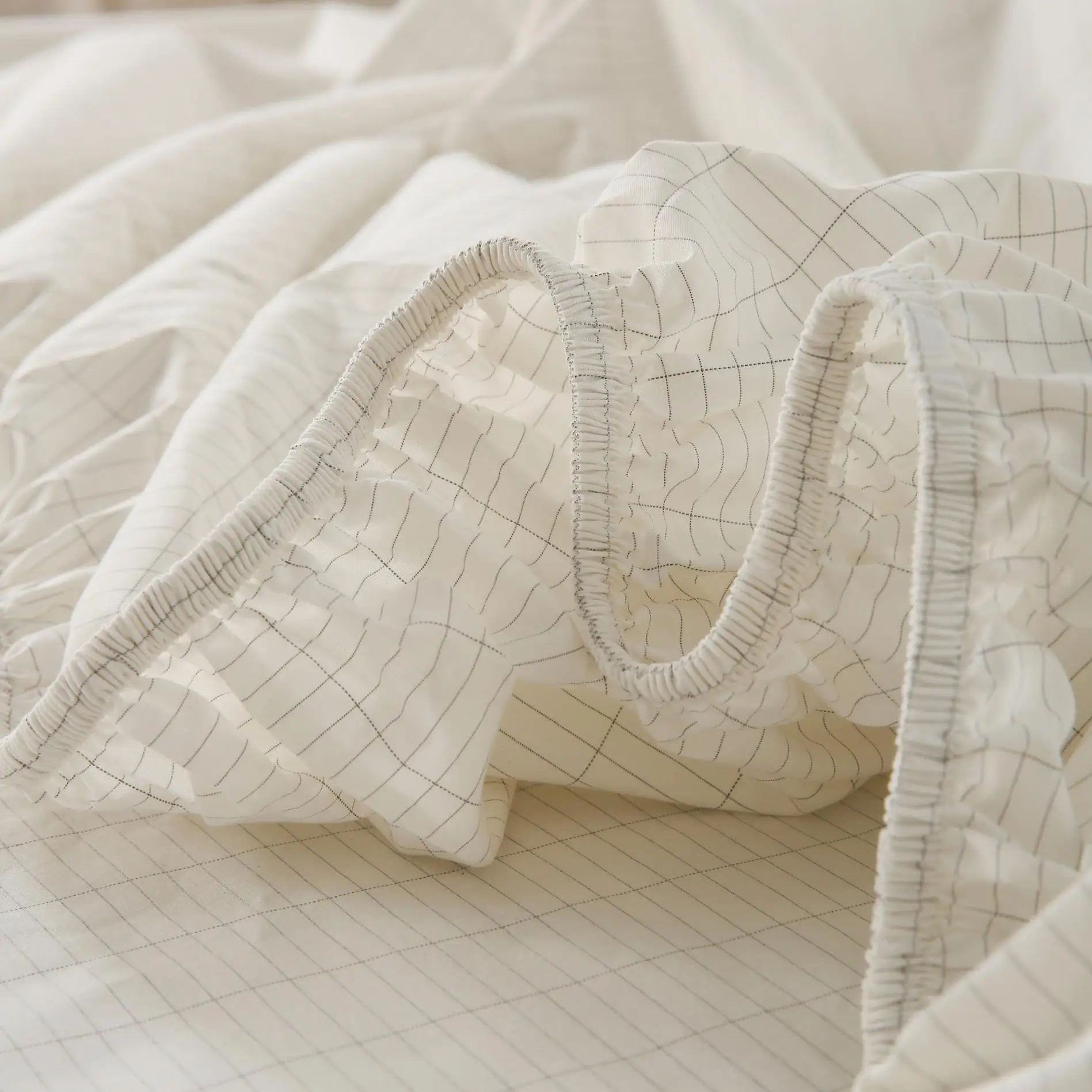 Healthy Sleep Silver Cotton Earthing ESD Fitted Sheet for queen king Bed, Include a 4.5m Local Grounding Cord 3