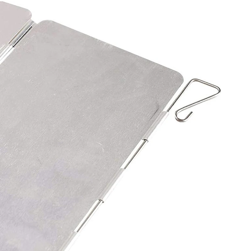 Foldable Gas Stove Windshield 9 Plates Outdoor Camping Cooking Burner Windproof Screen Aluminium Alloy Outdoor Stove Wind Shield stove windscreen camping gas stove gas burner camping stove gas stove