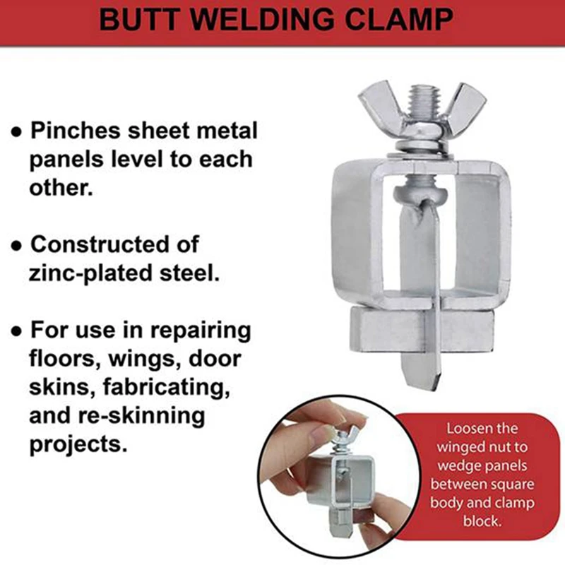 8 Piece Butt Weld Clamps,Small Weld Clamps,Welding Butterfly Clamps,Automatic Body Panel Clamps For Edge-To-Edge Welding