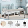 Kids Study Table and 6 Chairs Set, Height Adjustable Graffiti Table, Preschool Activity Art Craft Table for 6, Multifunctional 4