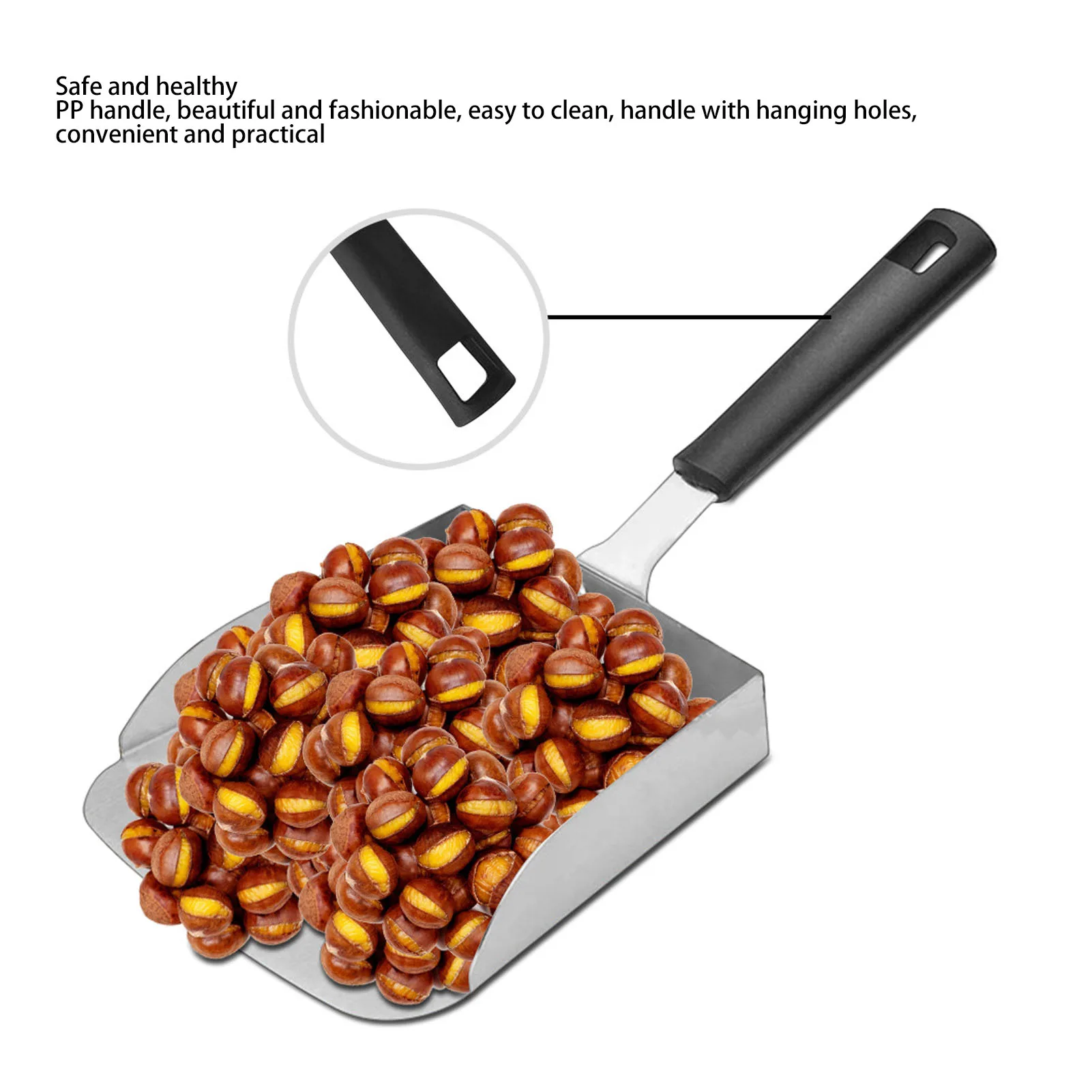 Large Griddle Scoop Stainless Steel Grilling Food Mover Food Shovel Burger Spatula for Stir Fry Cook Griddle Scoop Burger Shovel