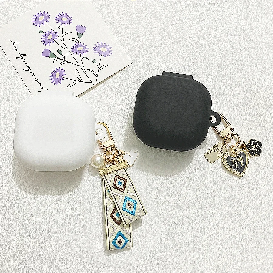 Fundas For Nothing Ear 1 /2 / Ear Stick Case Luxury Canvas /Love Chain Auricolare Custodia Protettiva In Silicone Per Niente Orecchio (2) Cover