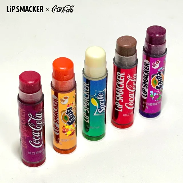 56102-8c9195.jpg LiP Smacker X CoCa Cola 5pcs Lip Gloss Set Long-Lasting Moisturizing Colorful Lip Balm for Autumn Winter Perfect Christmas Gift