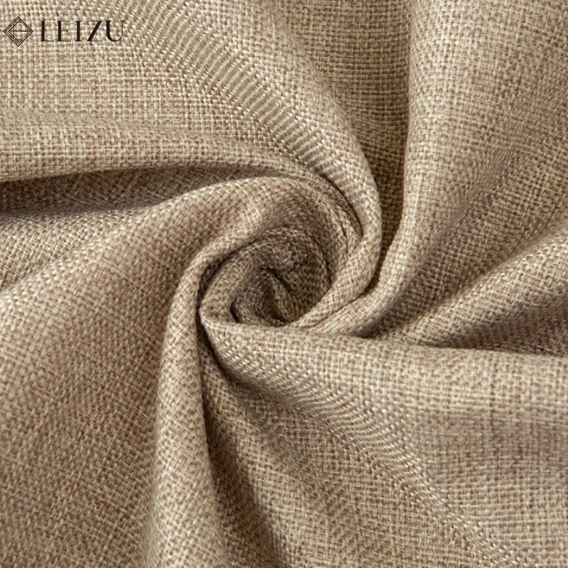Home Textile Fine Linen Sofa Cloth Thickened Solid Color Fabric for DIY Sewing Sofas Covers, Tablecloth,Pillows,Curtain 50x150cm - 4