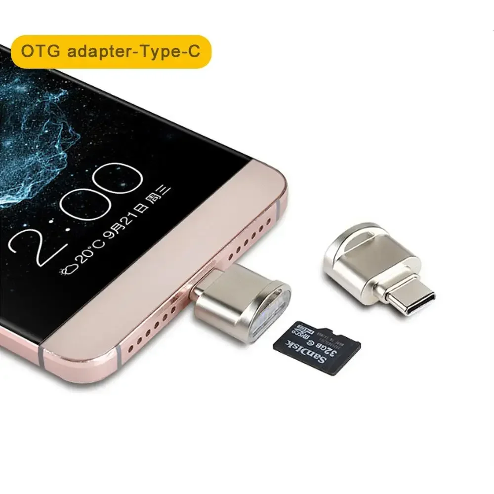 Compact USB 3.1 OTG Card Reader and Adapter