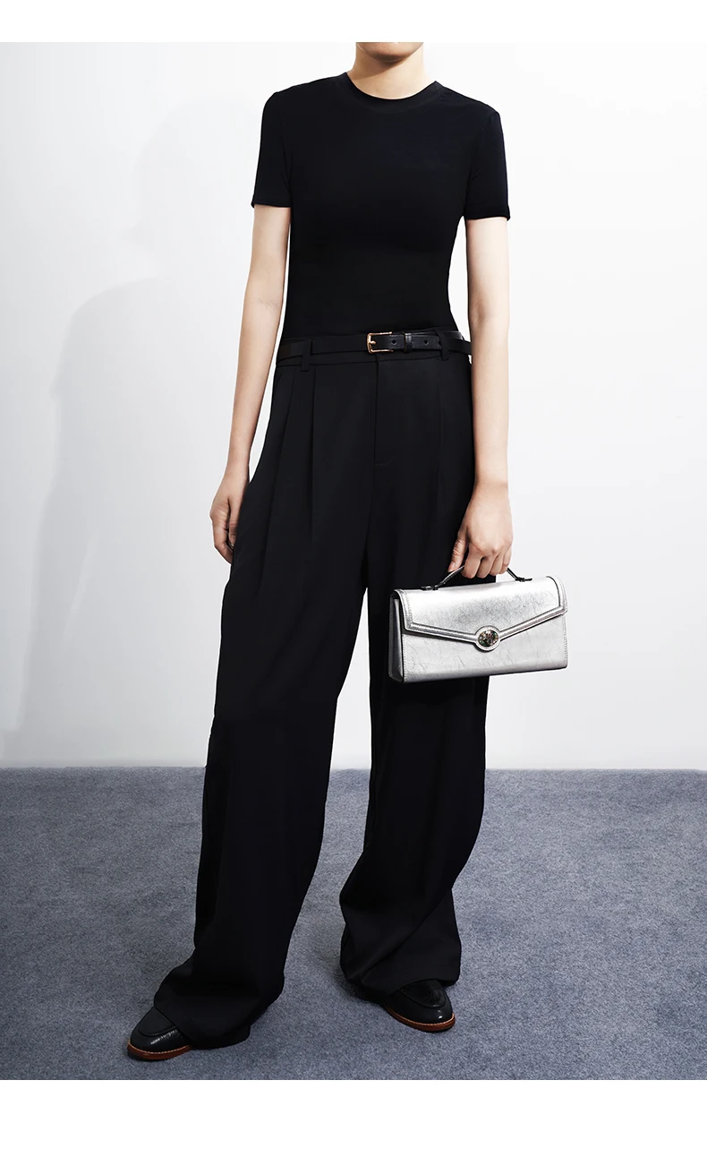 Flap closure elegant clutch