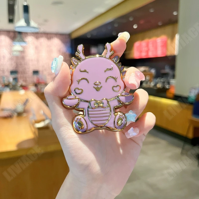 Coque plaquée Dragon mignon pour Samsung Galaxy S21, S20, S22 Ultra, S23, S21plus, S20FE, S10, S9, S8, Note 10, 20 Plus_voghion.com