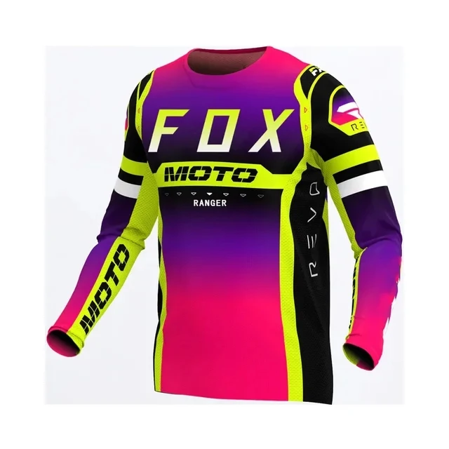 Motorcycle Mountain Bike Team Downhill Jersey  MTB Offroad DH MX Bicycle Locomotive Shirt Racing Cross Country RangerFox