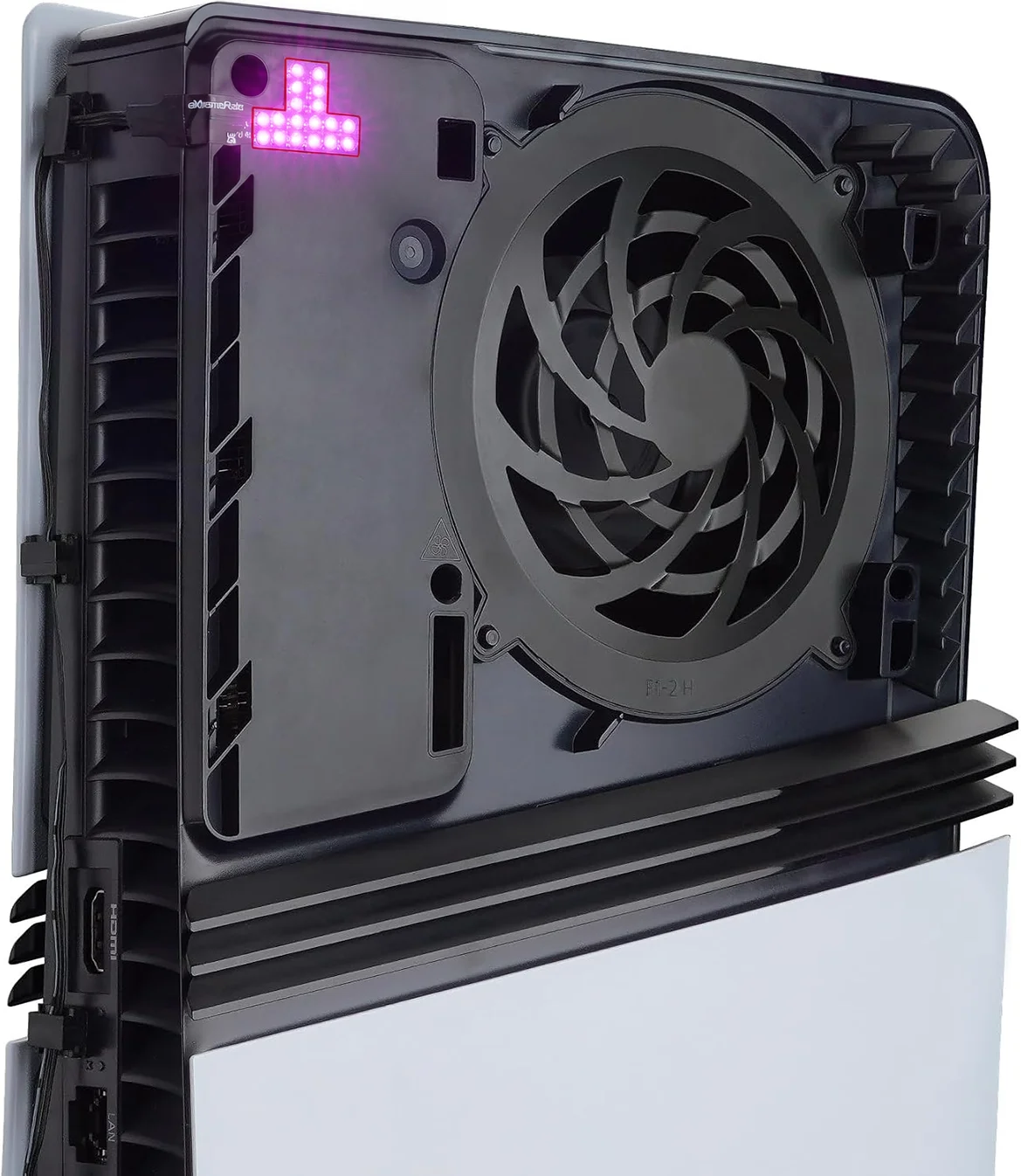 eXtremeRate for PS5 Slim/Pro Console RGB RAINBOW Logo LED Kit 7 Colors 40 Effects, Illuminated Decoration Logo LED