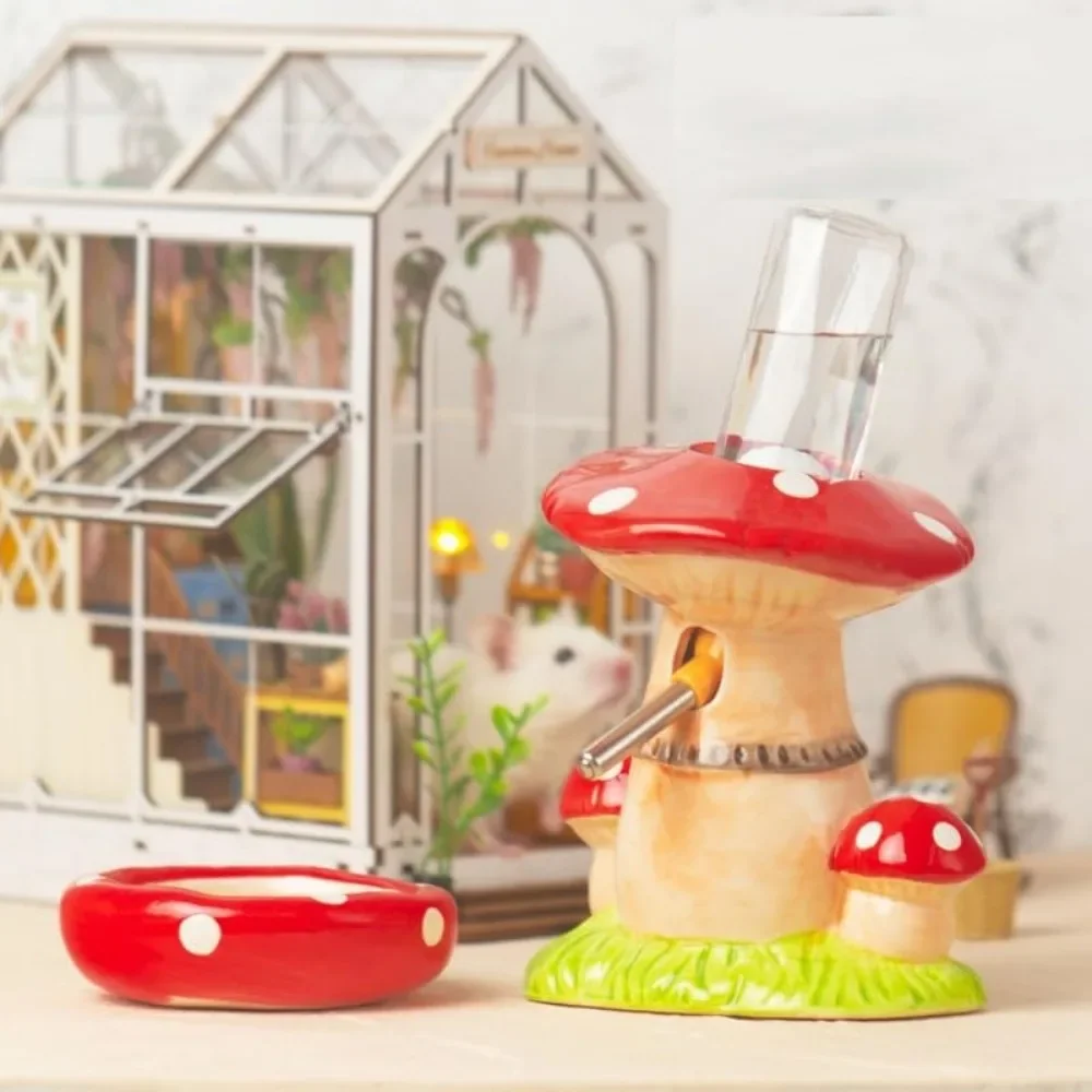Mushroom Ceramic Hamster Hideout 5