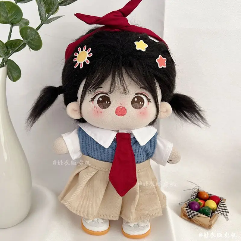 Cotton doll clothing 20cm college style superior school uniform 20cm set no attribute doll changing 5