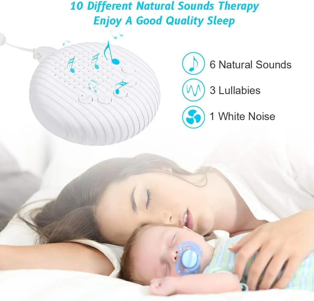 White Noise Machine with 10 Soothing Sounds for Relaxation and Better Sleep