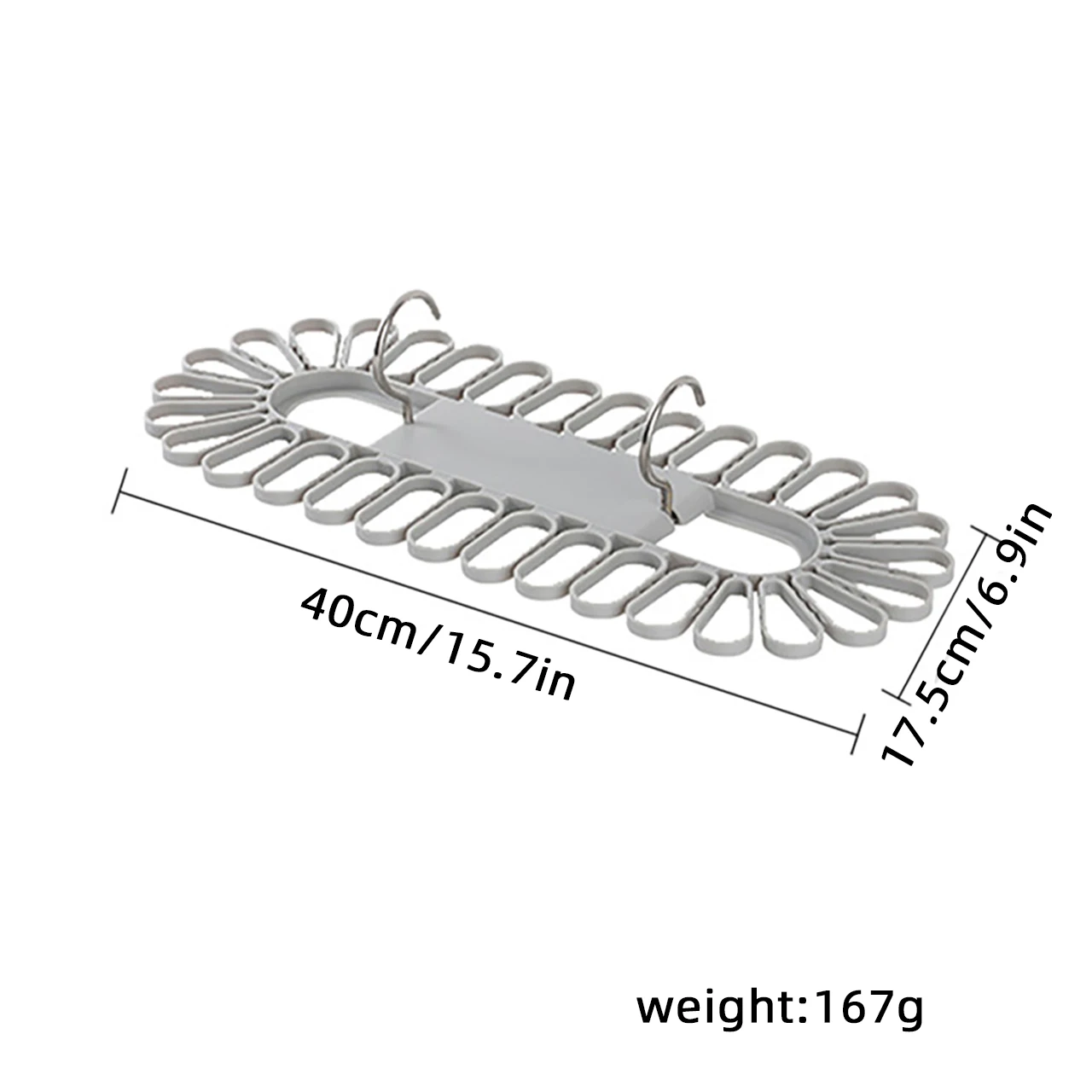Multifunctional Folding Socks Drying Rack Space Saving Clothes Hanger With 32 Clips Underwear Organizer Hanging Holder