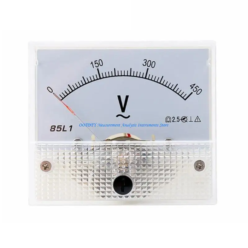 367D Voltmeter Rechteckig Klasse 2.0 Analog Panel Spannungsmesser AC0-100V Kunststoff – Detail 1