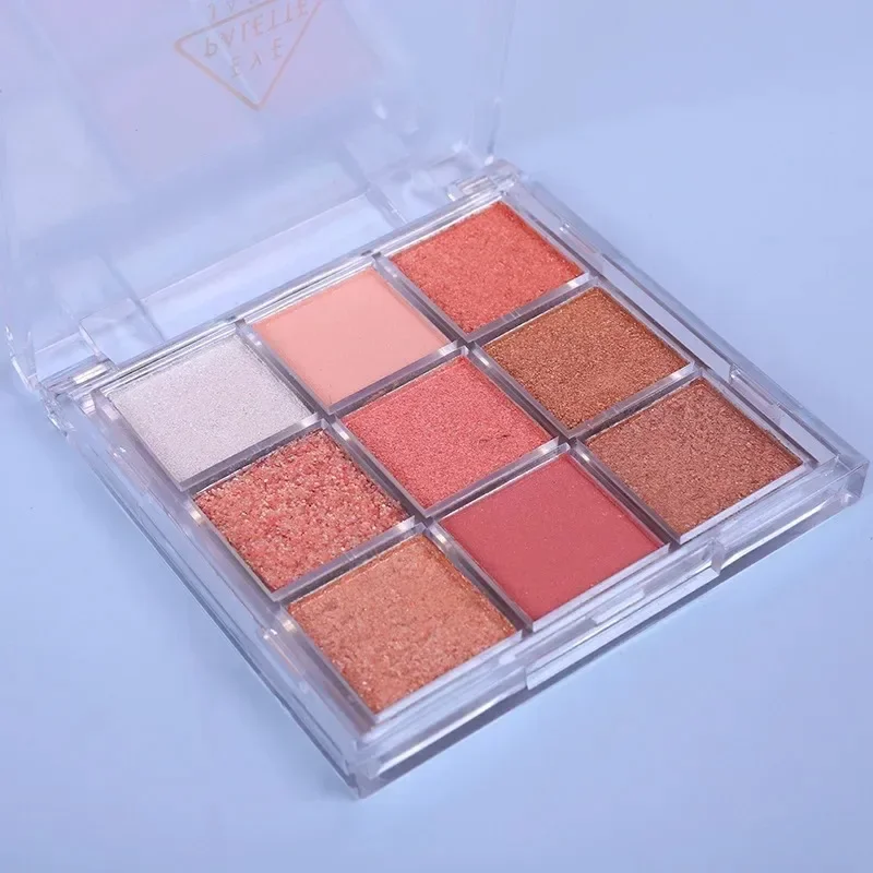 Eye Shadow 9 Color Make Up Palette Matte Shimmer Glitter Beauty Cosmetics Tools Earth