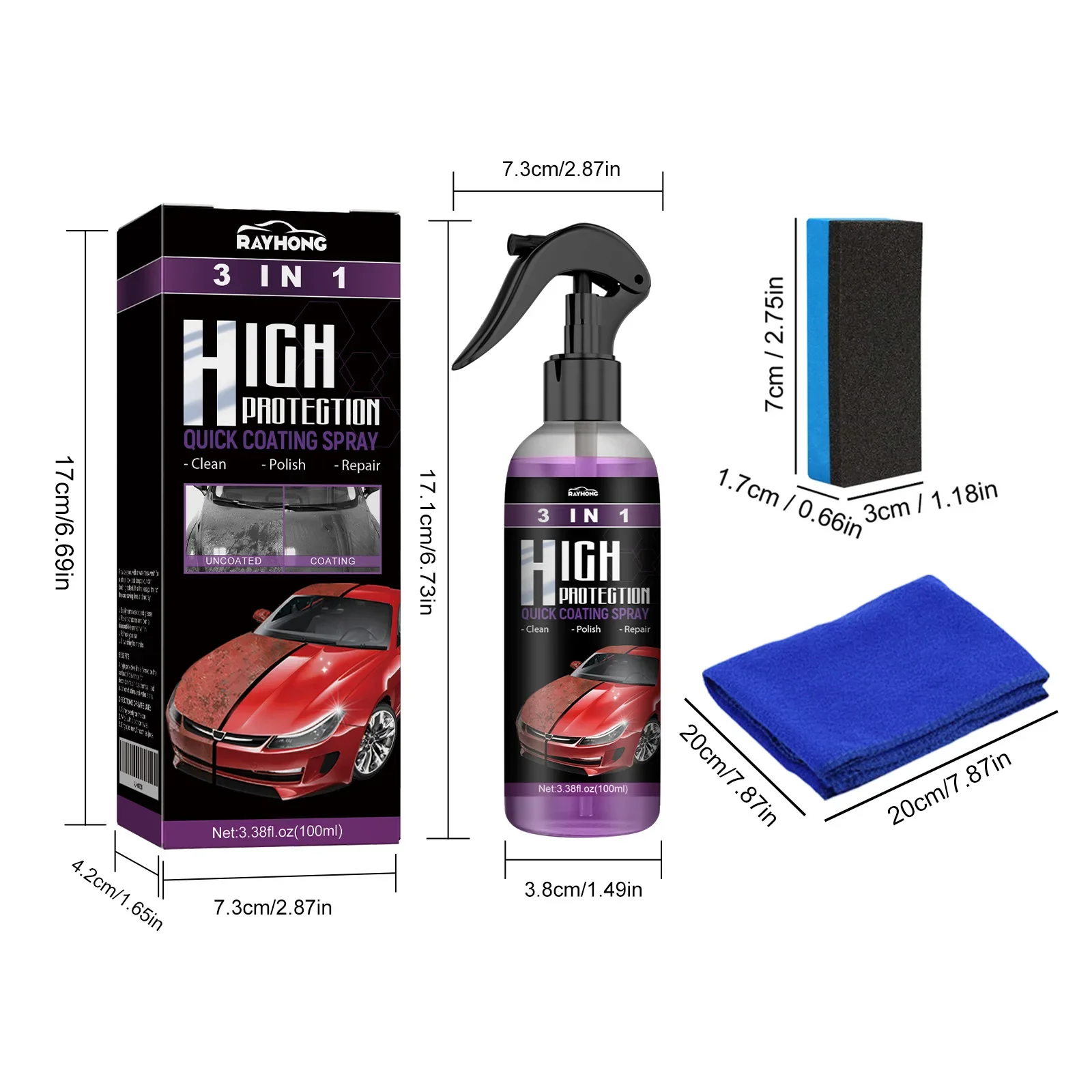 Ceramic Car Coating Spray for Protection and Polishing
