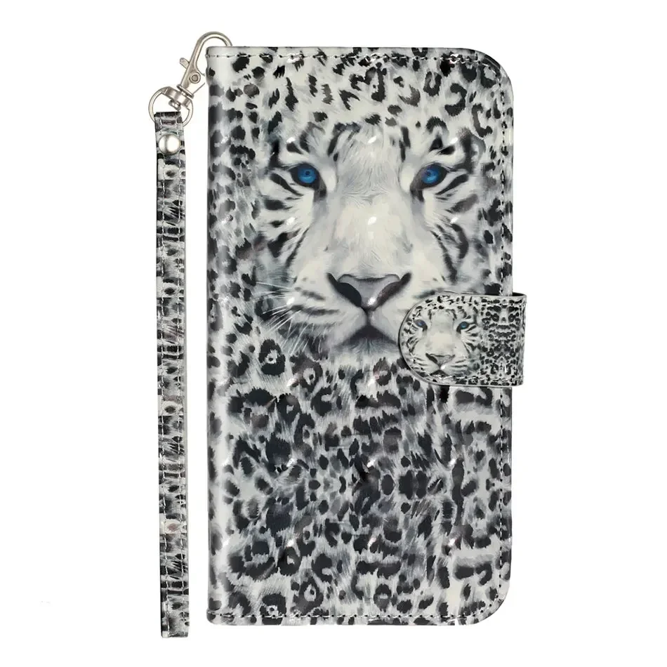 Chic Leather Flip Wallet Case with Card Slots - Cute Design