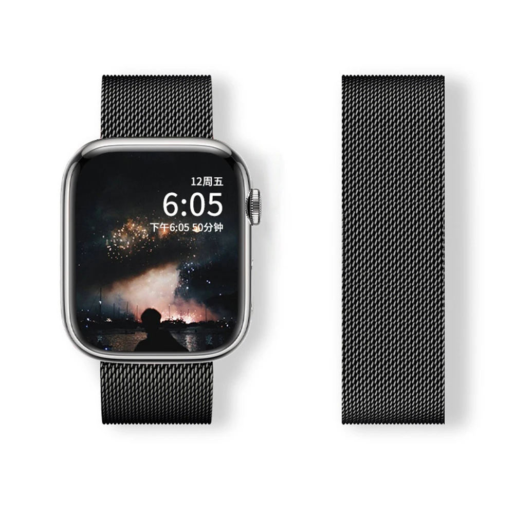 애플 워치용 마그네틱 금속 팔찌, 울트라 2 밴드 49mm 45mm 44mm 스트랩, iWatch 시리즈 9 8 7 6 5 4 3 se 41mm 40mm 38mm