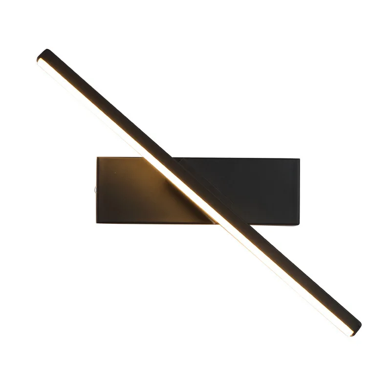 LED 벽 조명 Rotatable 가변 조명 실내 조명 LED 벽 램프 AC110/220V 장식 통로 블랙 화이트 프레임
