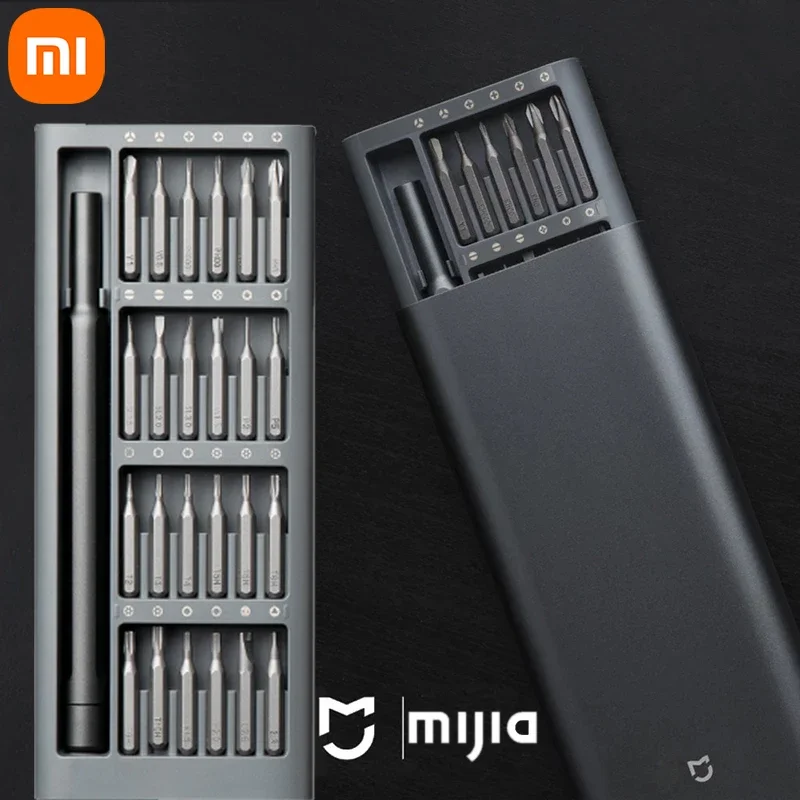 

Xiaomi Mijia screwdriver Set Daily Use Screw Kit 24 Precision Magnetic Bits Alluminum Box Screw Driver xiaomi smart home Kit